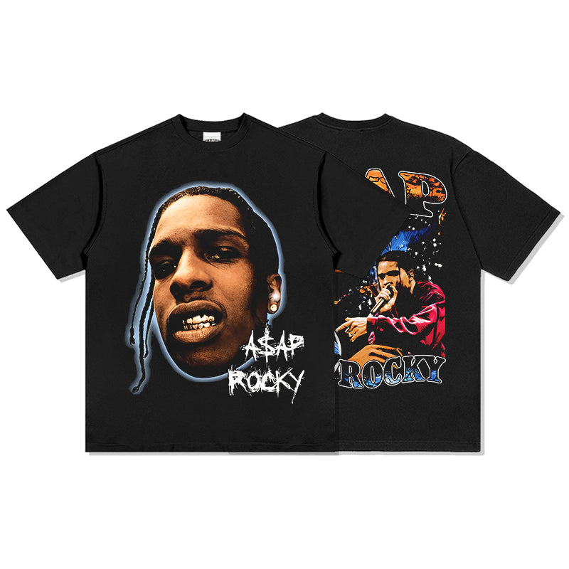 A$AP Rocky By Travis Scott Tee tribute tee in heavyweight cotton