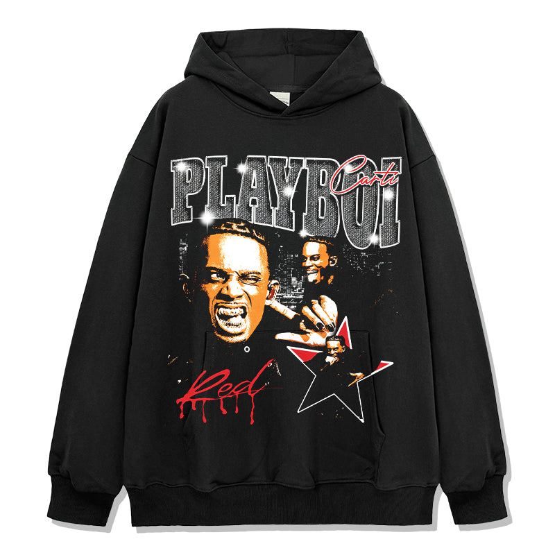Red by Playboi Hoodie