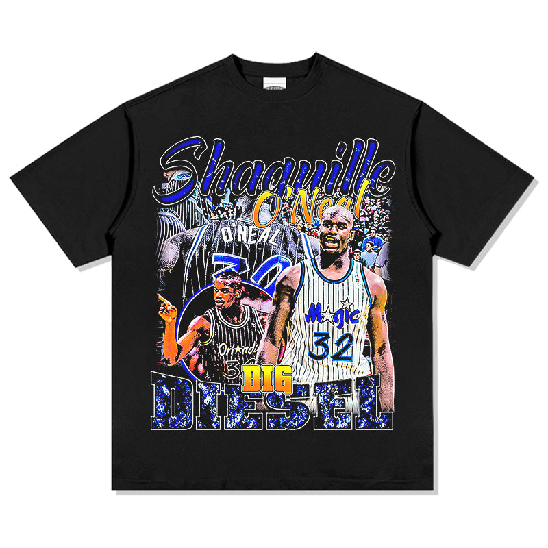 Shaquille O’Neal Tee NBA in heavyweight 240gsm cotton