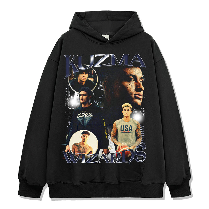Kyle Kuzma Hoodie NBA in heavyweight 240gsm cotton