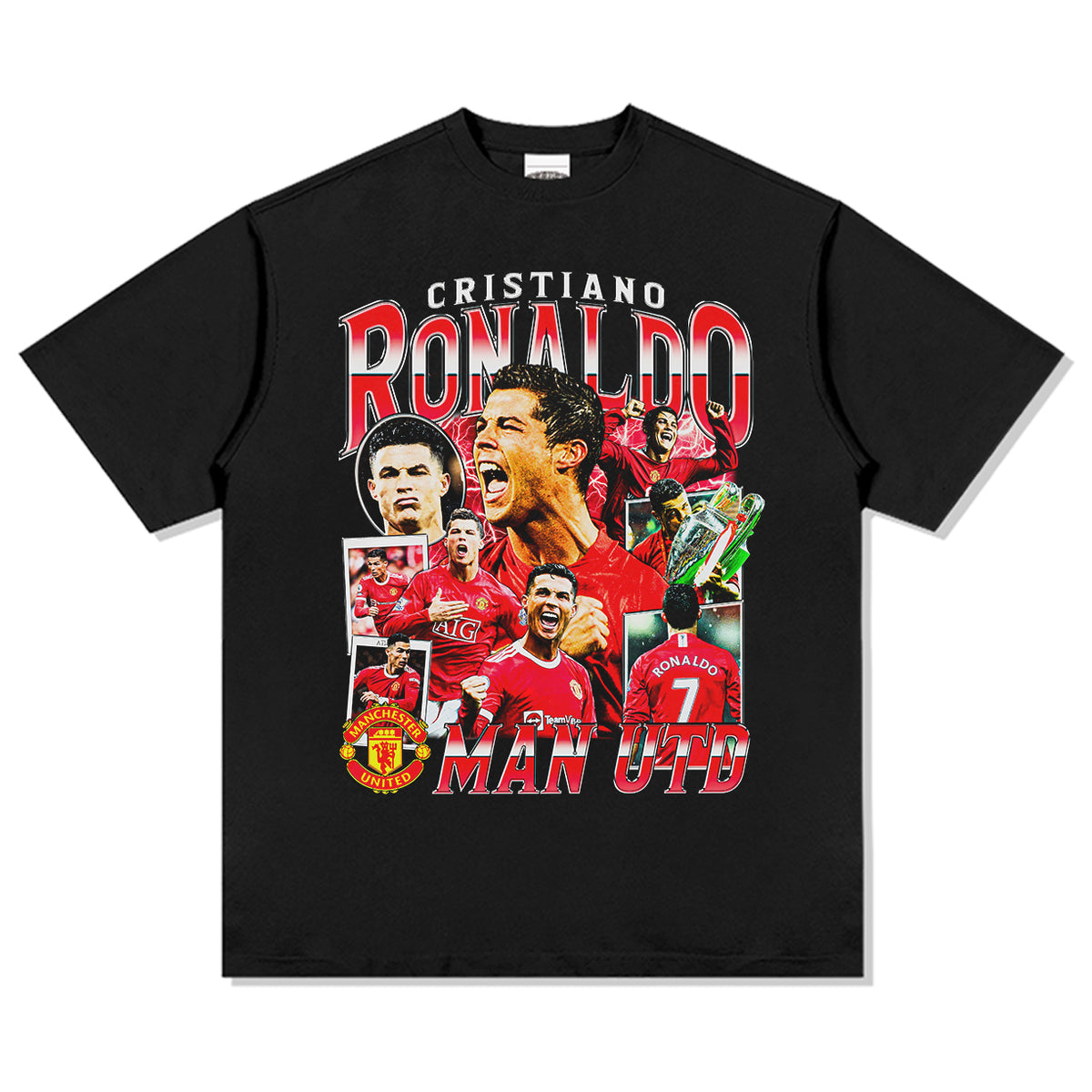 Cristiano Ronaldo Manchester United Tee tribute tee in heavyweight cotton