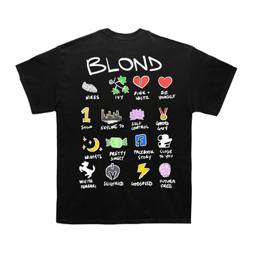 Frank Ocean "Blond" Notebook Back Design TEE