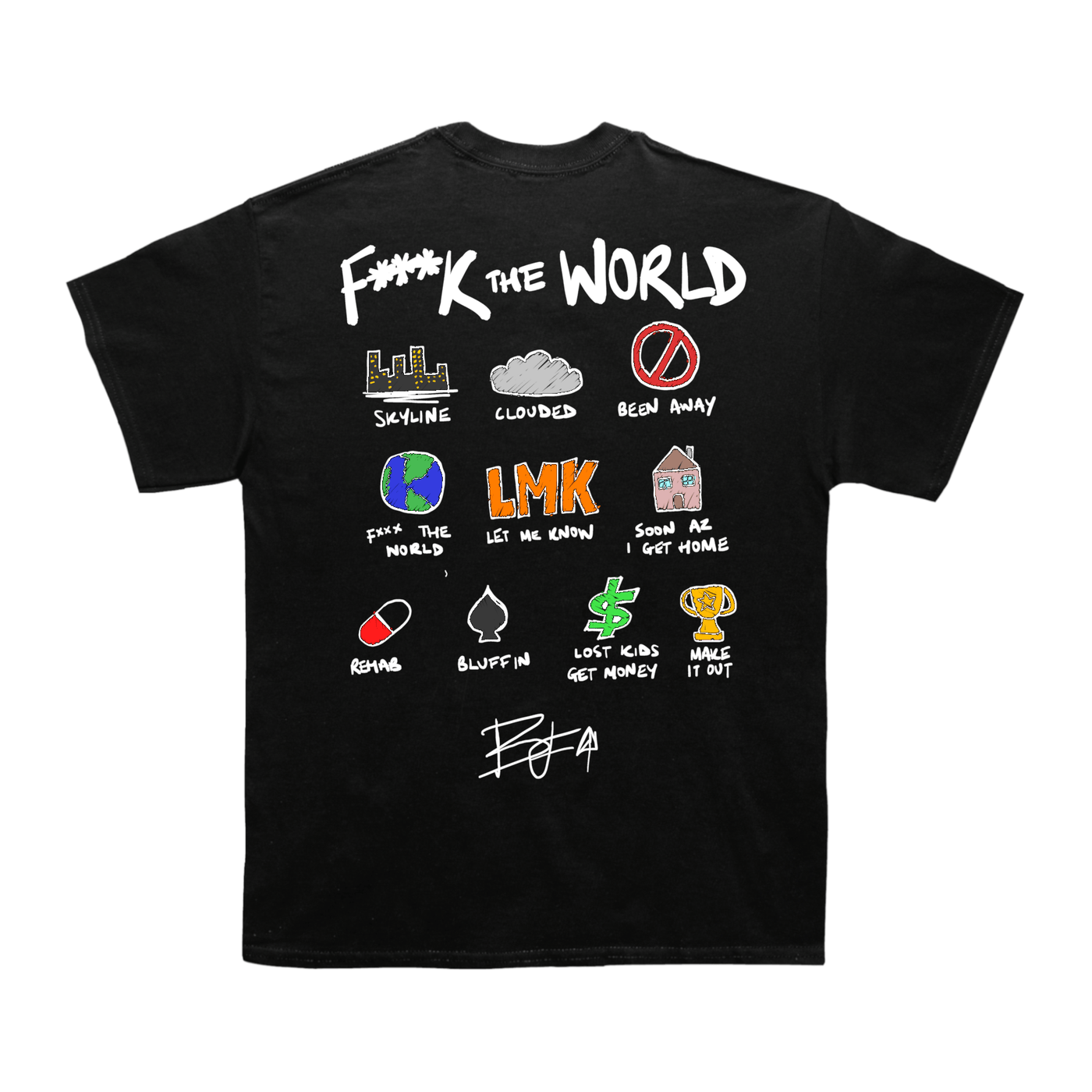 Brent Faiyaz "FTW" Notebook Back Design TEE