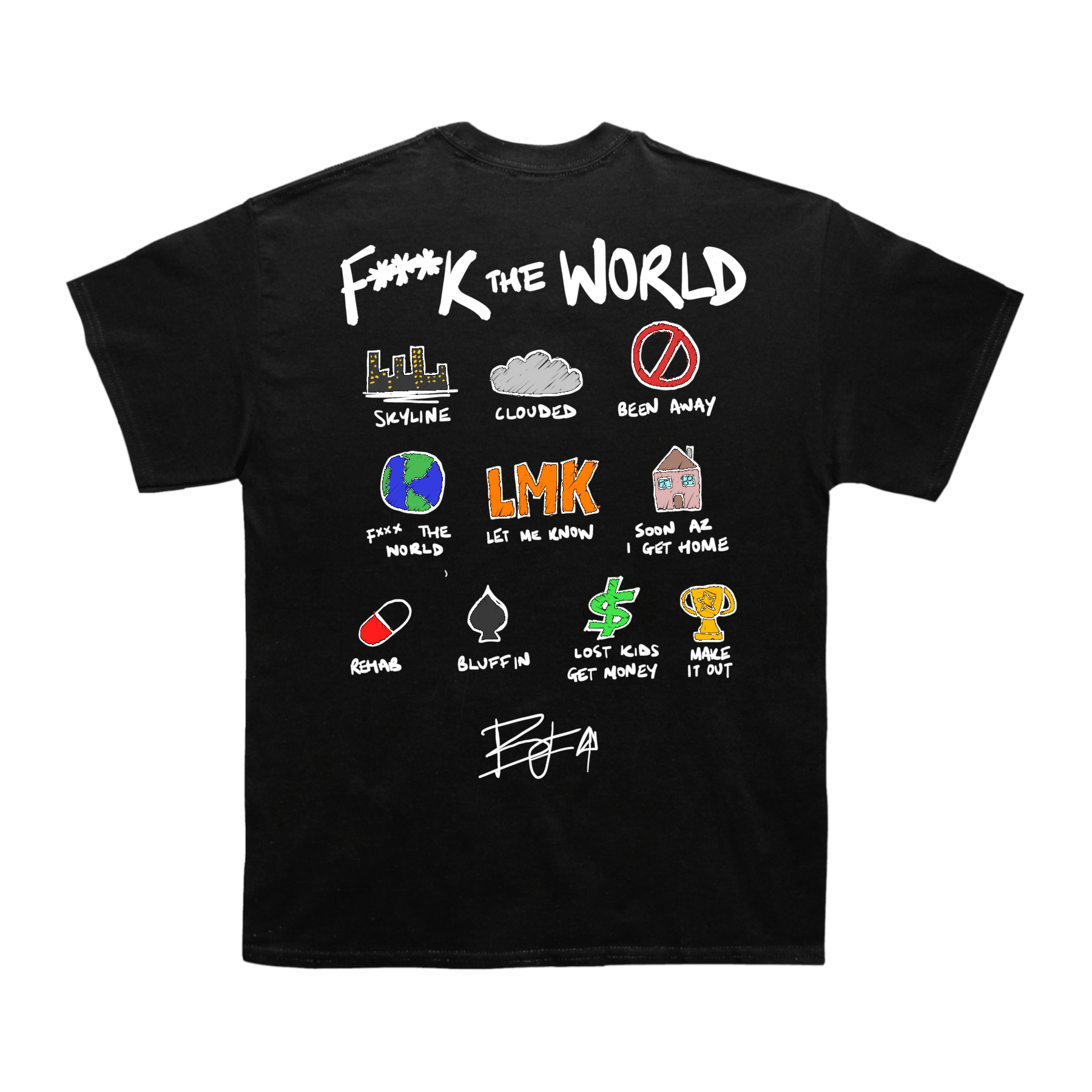 Brent Faiyaz "FTW" Notebook Back Design TEE