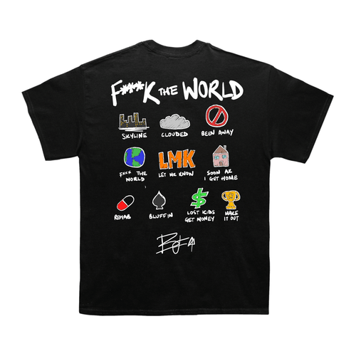 Brent Faiyaz "FTW" Notebook Back Design TEE