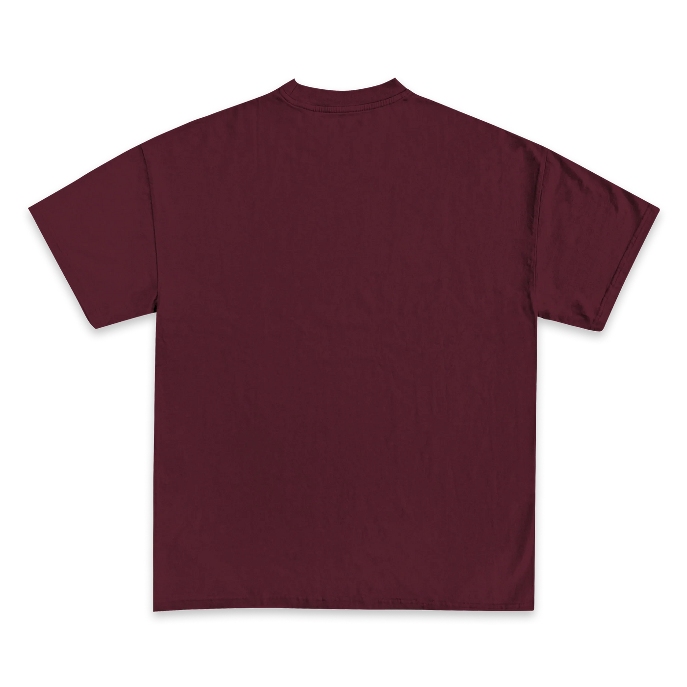 Custom Print Tee — Burgundy back