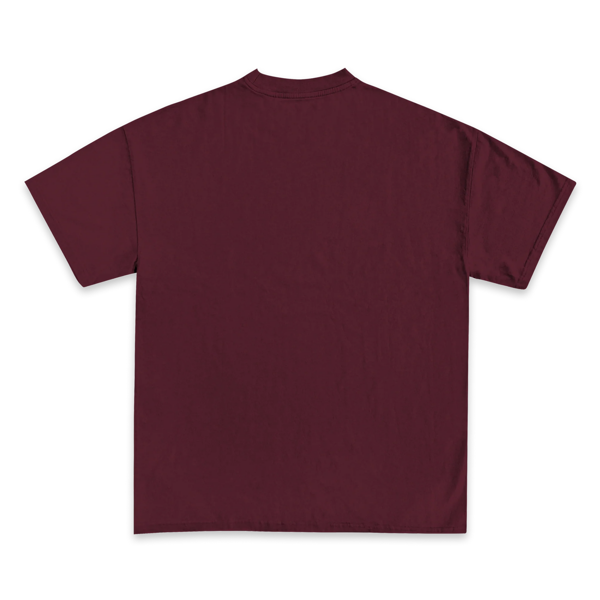 Custom Print Tee — Burgundy back