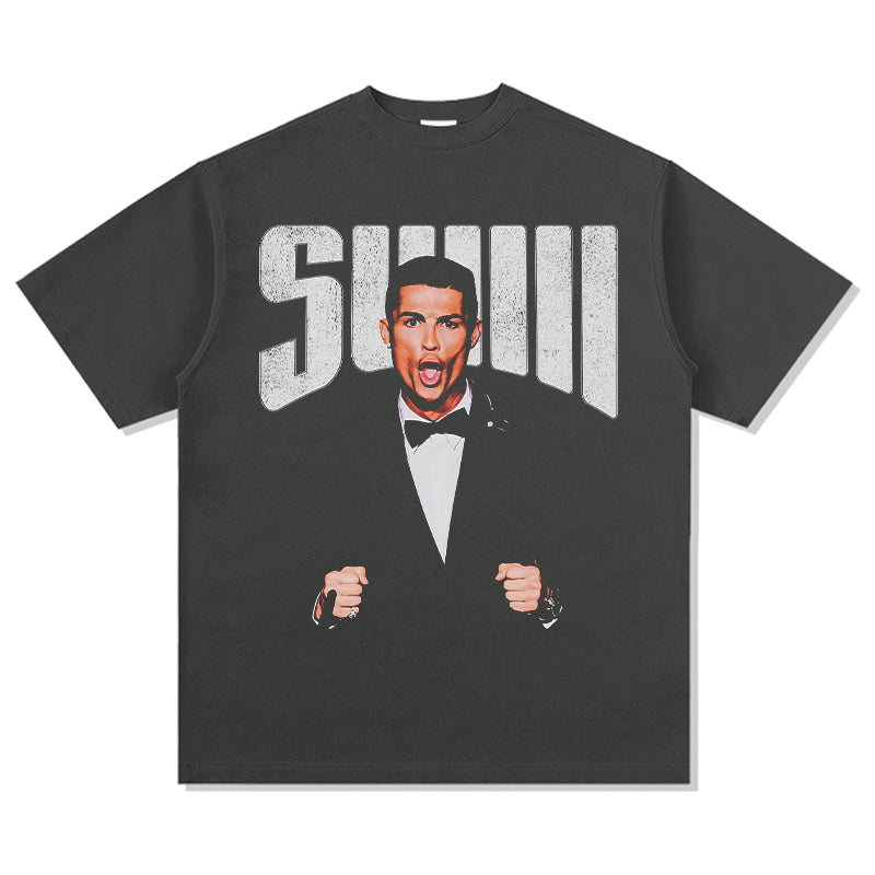 Suiii By Cristiano Ronaldo Tee - view 2