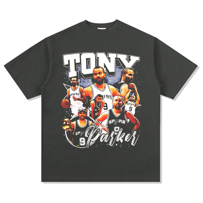 Washed black TEE NBA - view 2