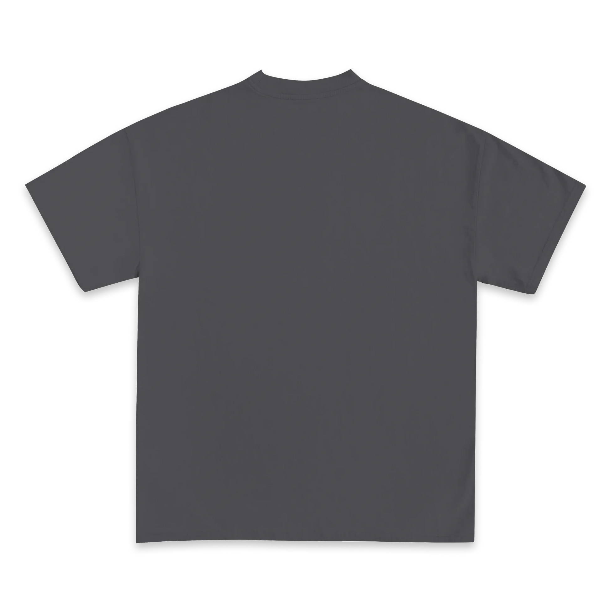 Custom Print Tee — Charcoal back