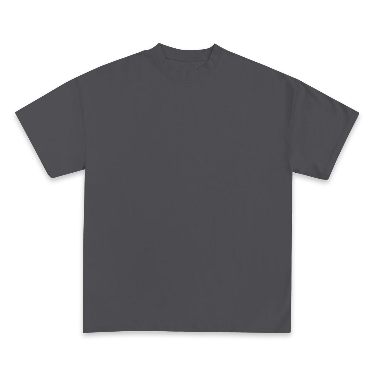 Custom Print Tee — Charcoal front