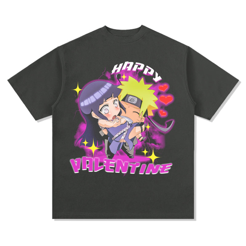 Happy Valentine Naruto and Hinata "Anime" TEE - view 3