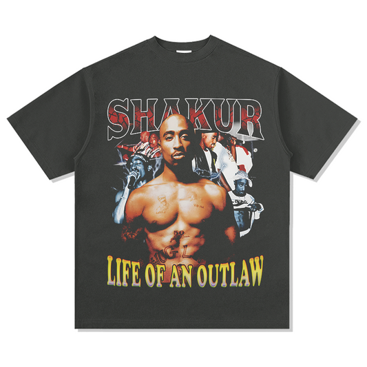 Life of an Outlaw By Tupac Shakur TEE