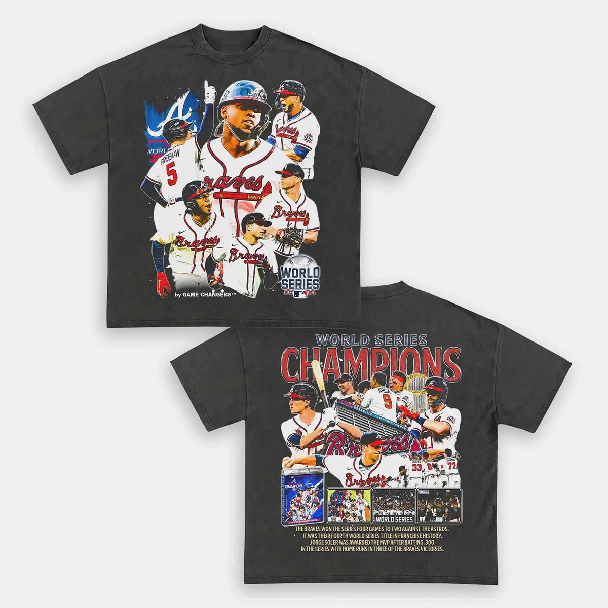 World Series champs Braves Back Design TEE - view 3