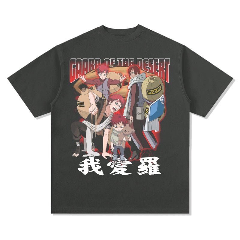 Gaara of the desert Naruto "Anime" TEE - view 3