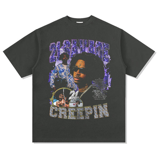 Creepin By 21 Savage Tee