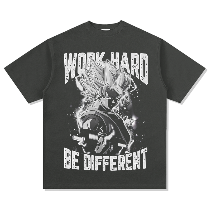 Goku Work Hard Be Different "Anime" TEE - view 2