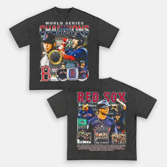 World Series champs Red Sox Back Design TEE
