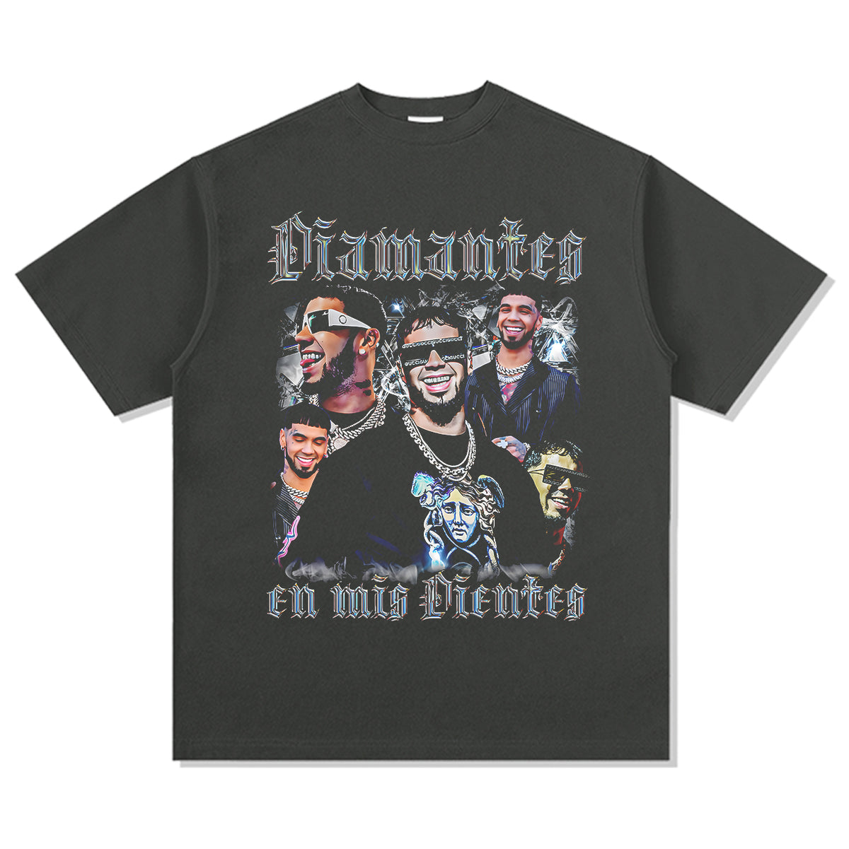 Diamantes En Mis Dientes By Anuel Aa Tee - view 2
