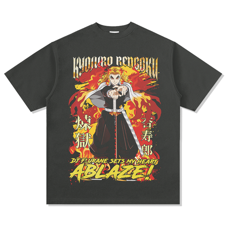 Kyoujurou Rengoku Set Your Heart Ablaze! "Anime" TEE - view 3