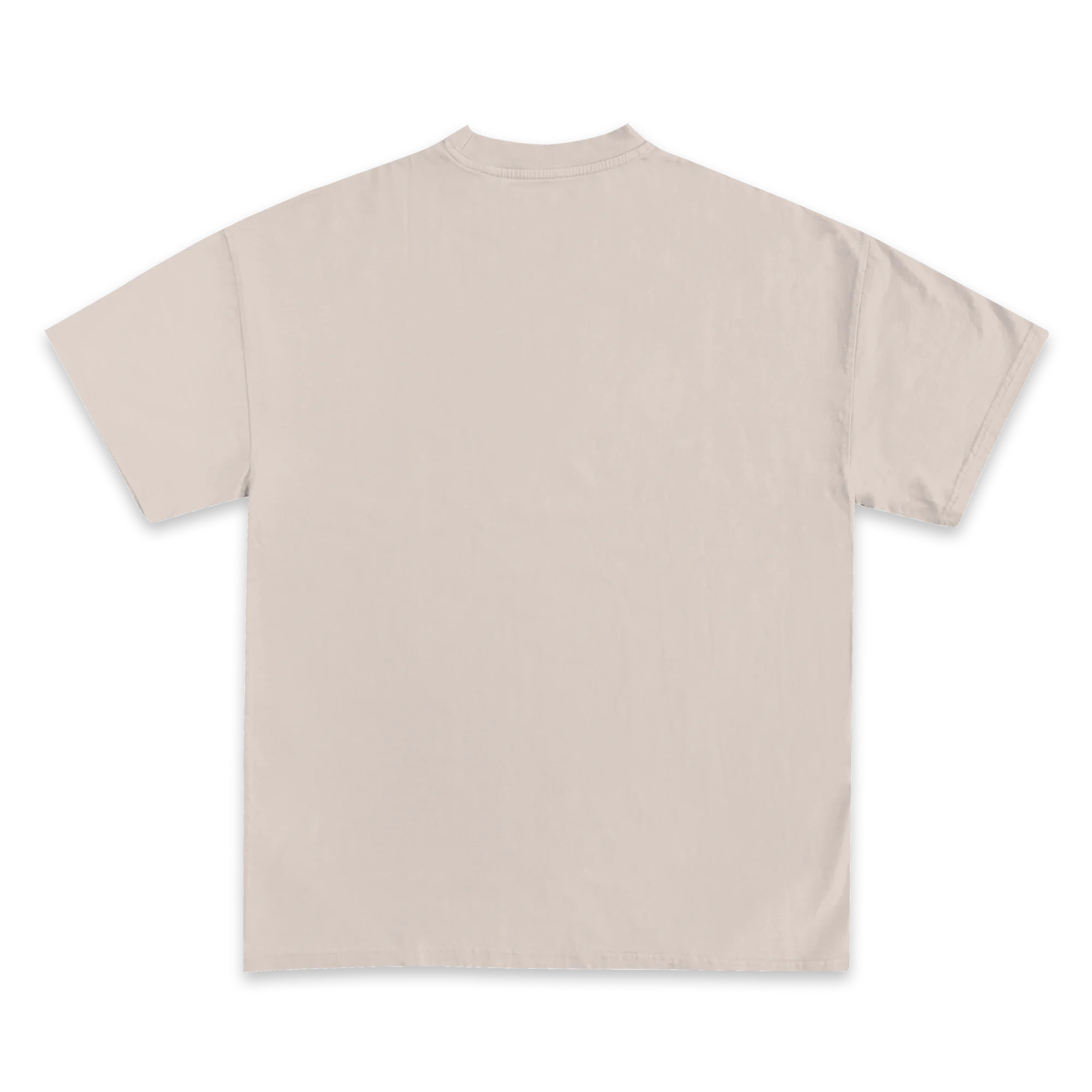 Custom Print Tee — Cream back
