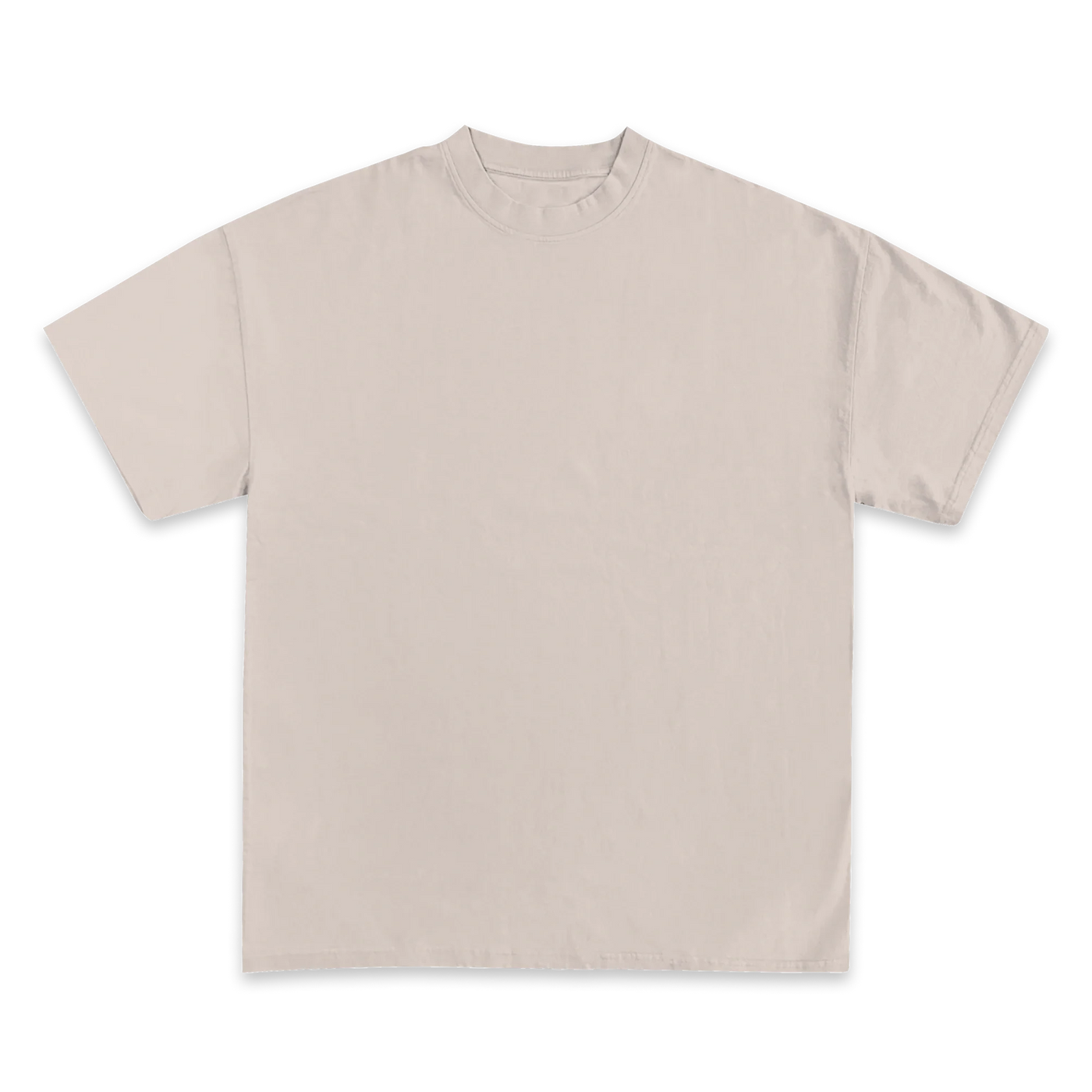 Custom Print Tee — Cream front