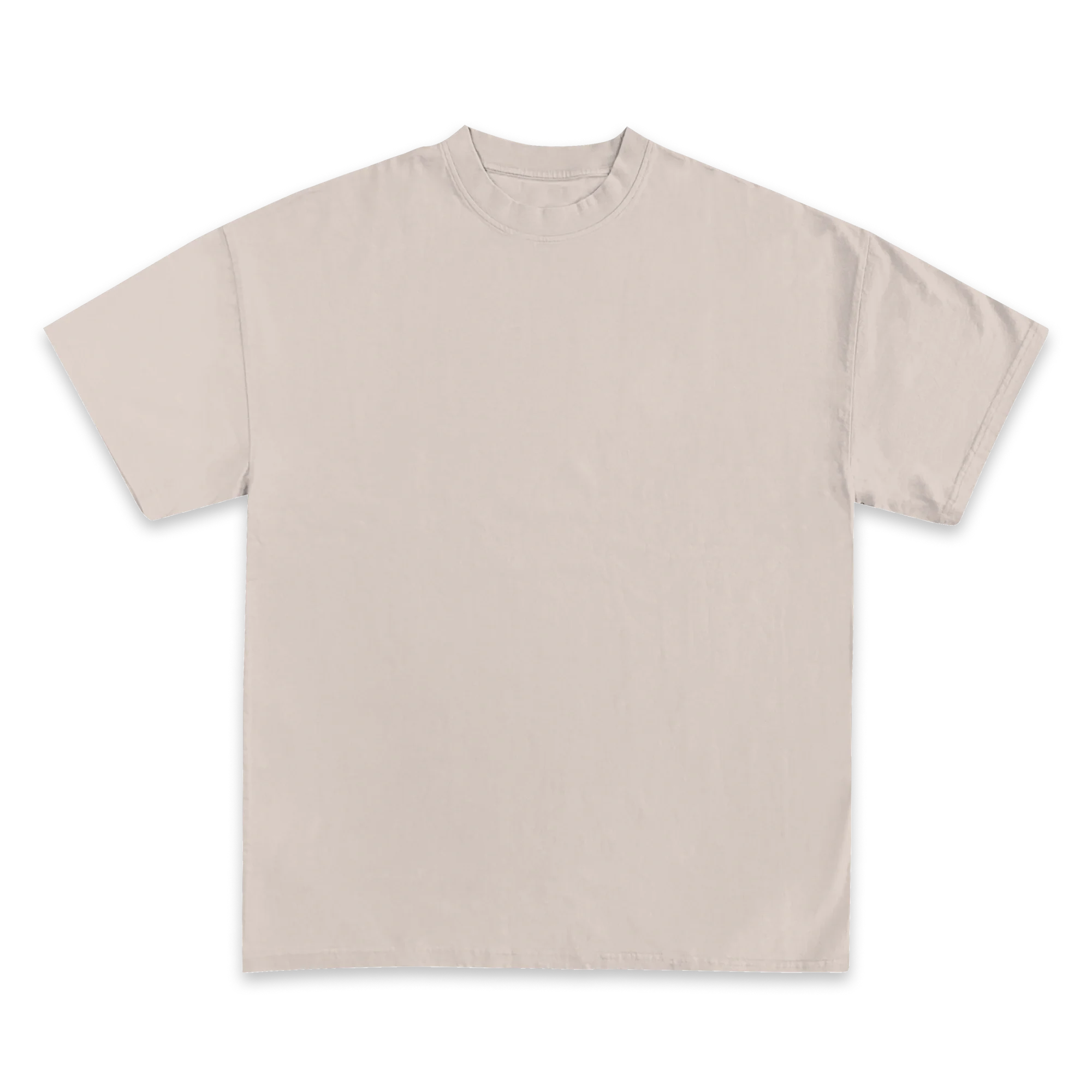 Custom Print Tee — Cream front