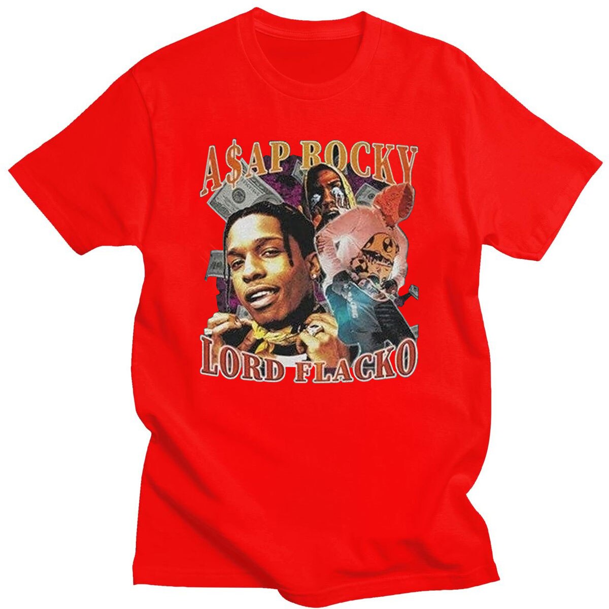 Asap Rocky Streetwear T shirt - 6ixmerchandise