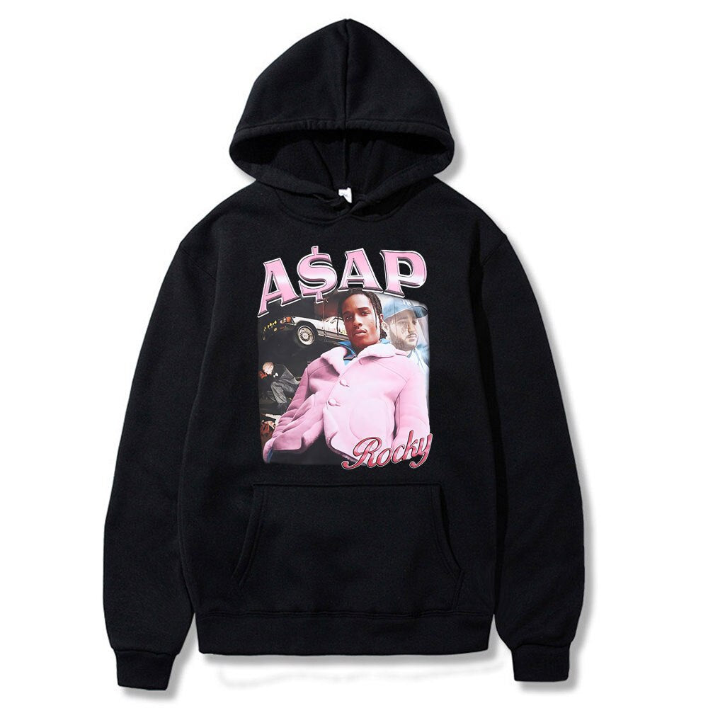Asap Rocky Hoodies Vintage Pullover - 6ixmerchandise