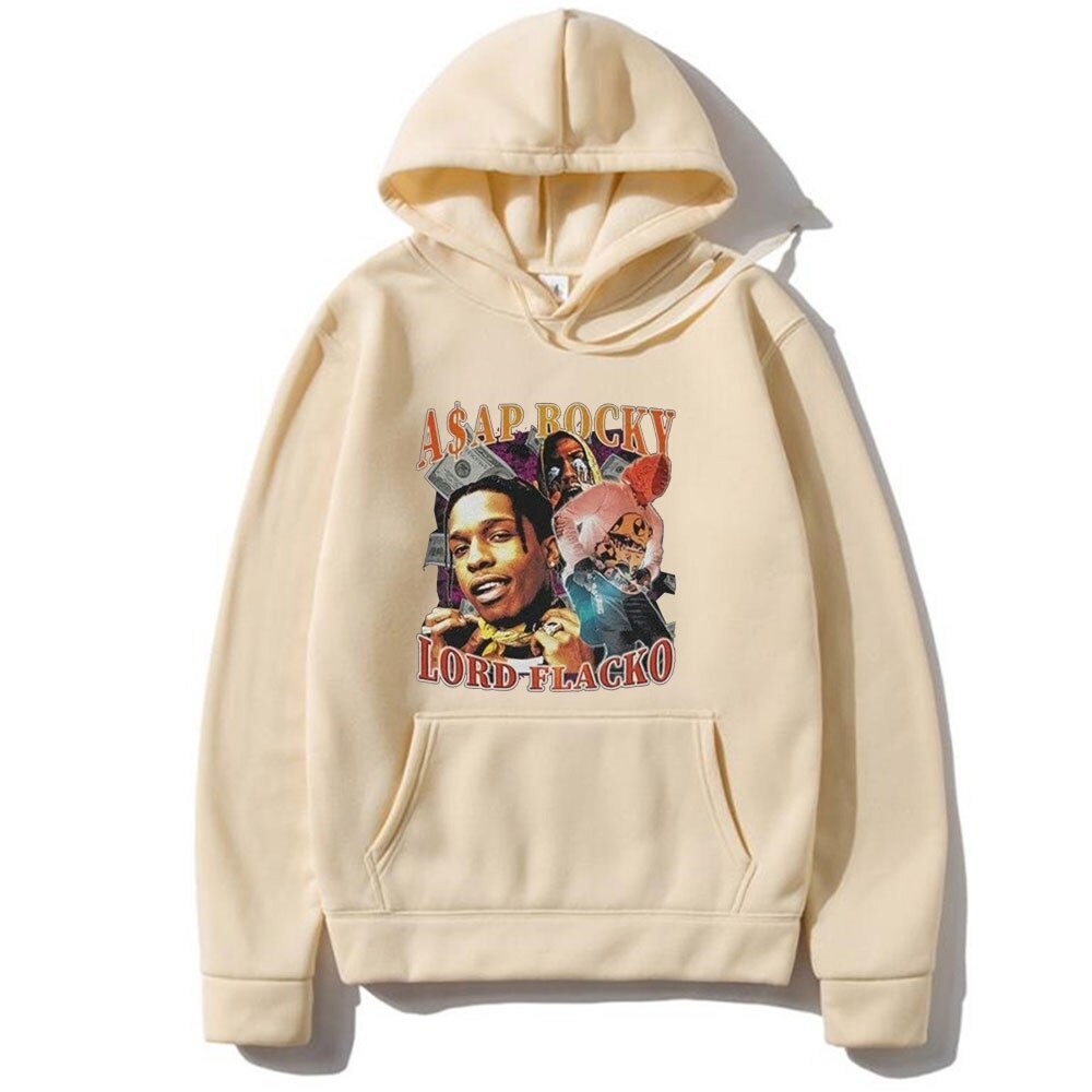 ASAP Rocky Hoodies Casual Streetwear pullover - 6ixmerchandise