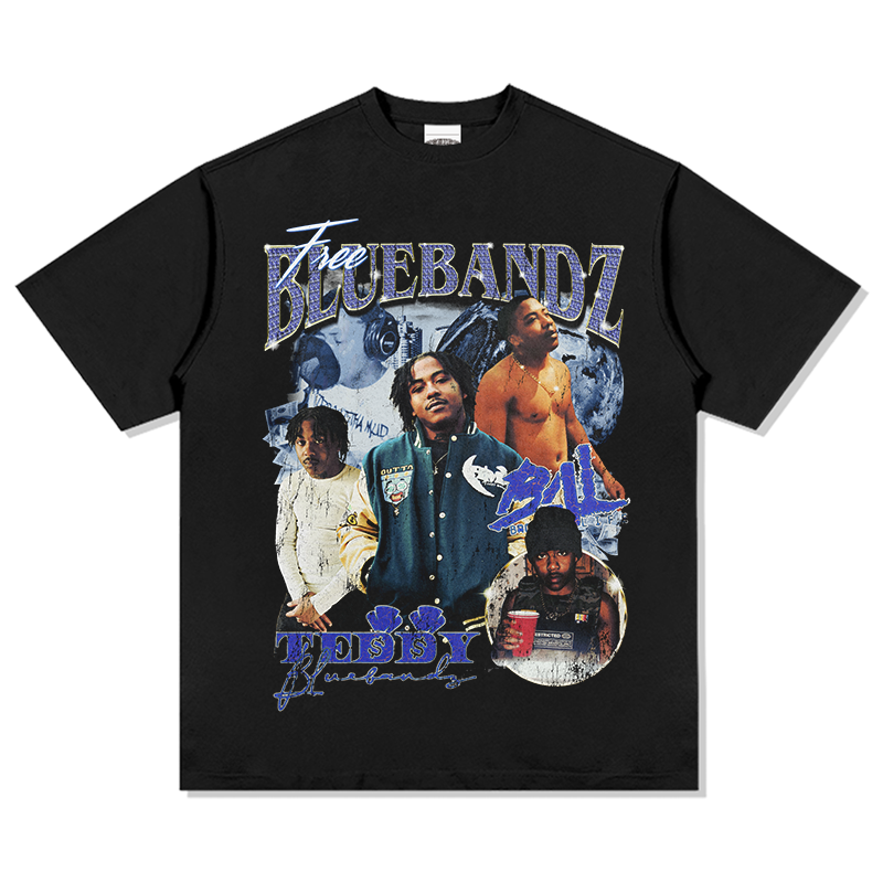 The Bluebandz Tee tribute tee in heavyweight cotton