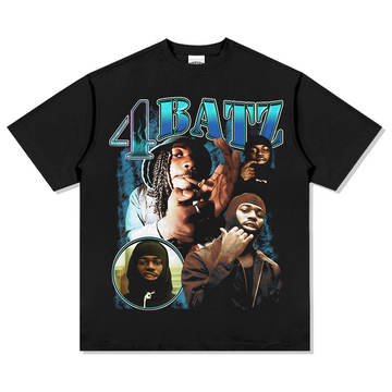 4 BATZ "ACT I STICKERZ  99" TEE 2024