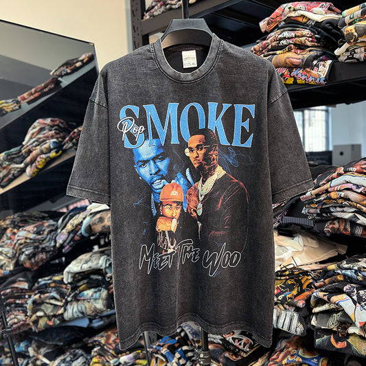 POP SMOKE "MEET THE WOO" PREMIUM TEE 2024