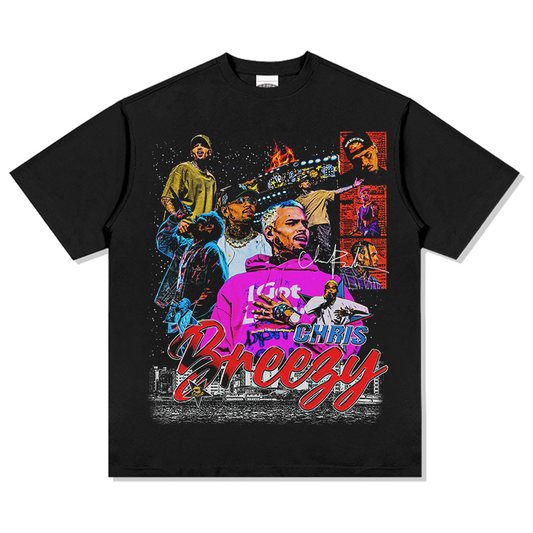 Chris Brown Breezy TEE 2024 - 6ixmerchandise