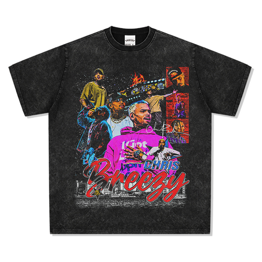 Chris Brown Breezy TEE 2024 - 6ixmerchandise