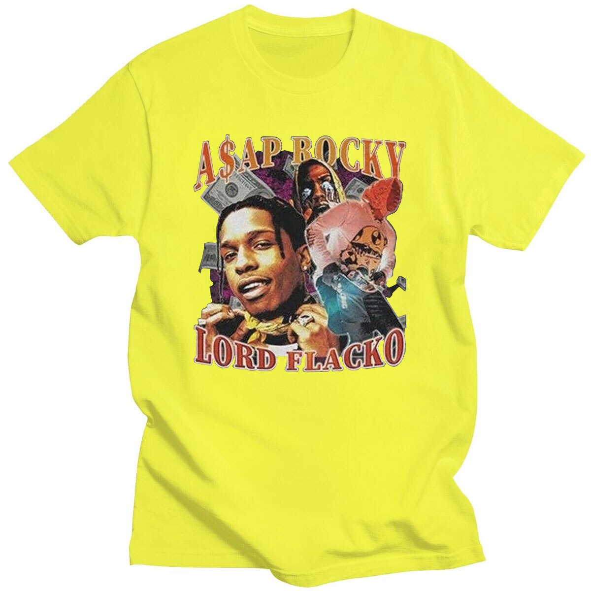 Asap Rocky Streetwear T shirt - 6ixmerchandise