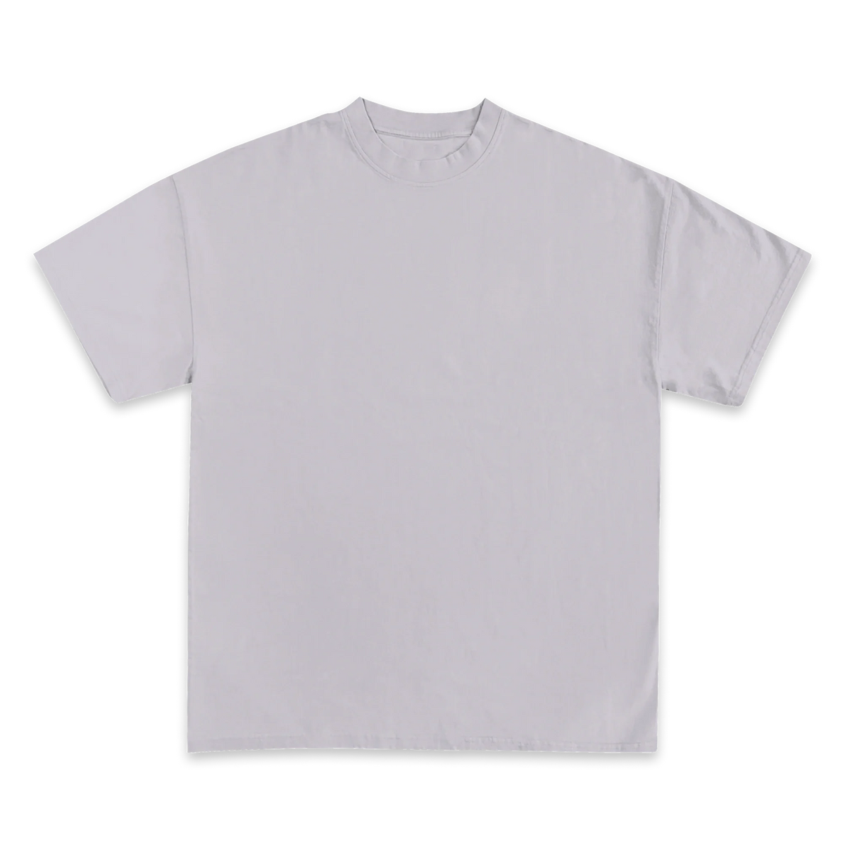 Custom Print Tee — Heather Grey front