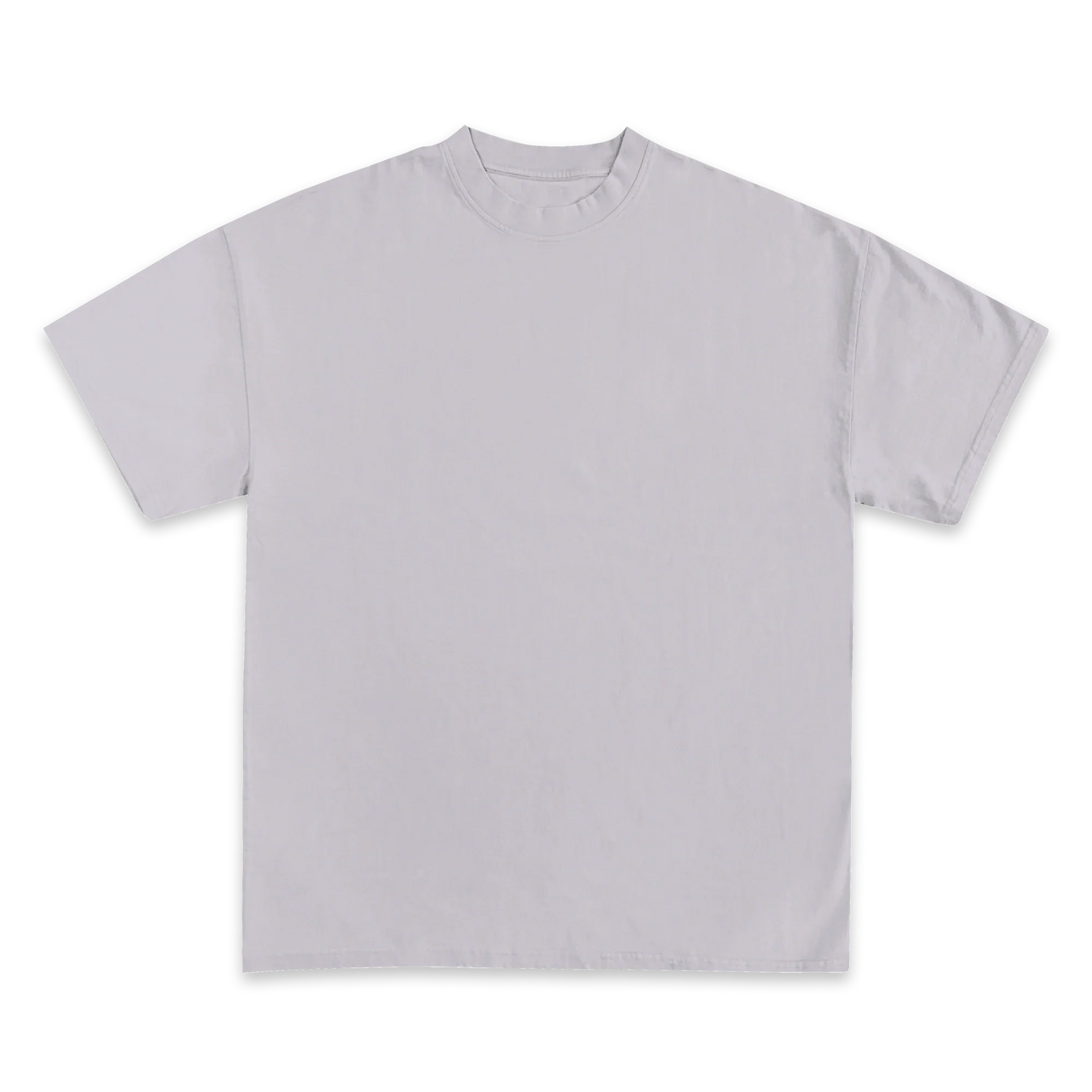 Custom Print Tee — Heather Grey front