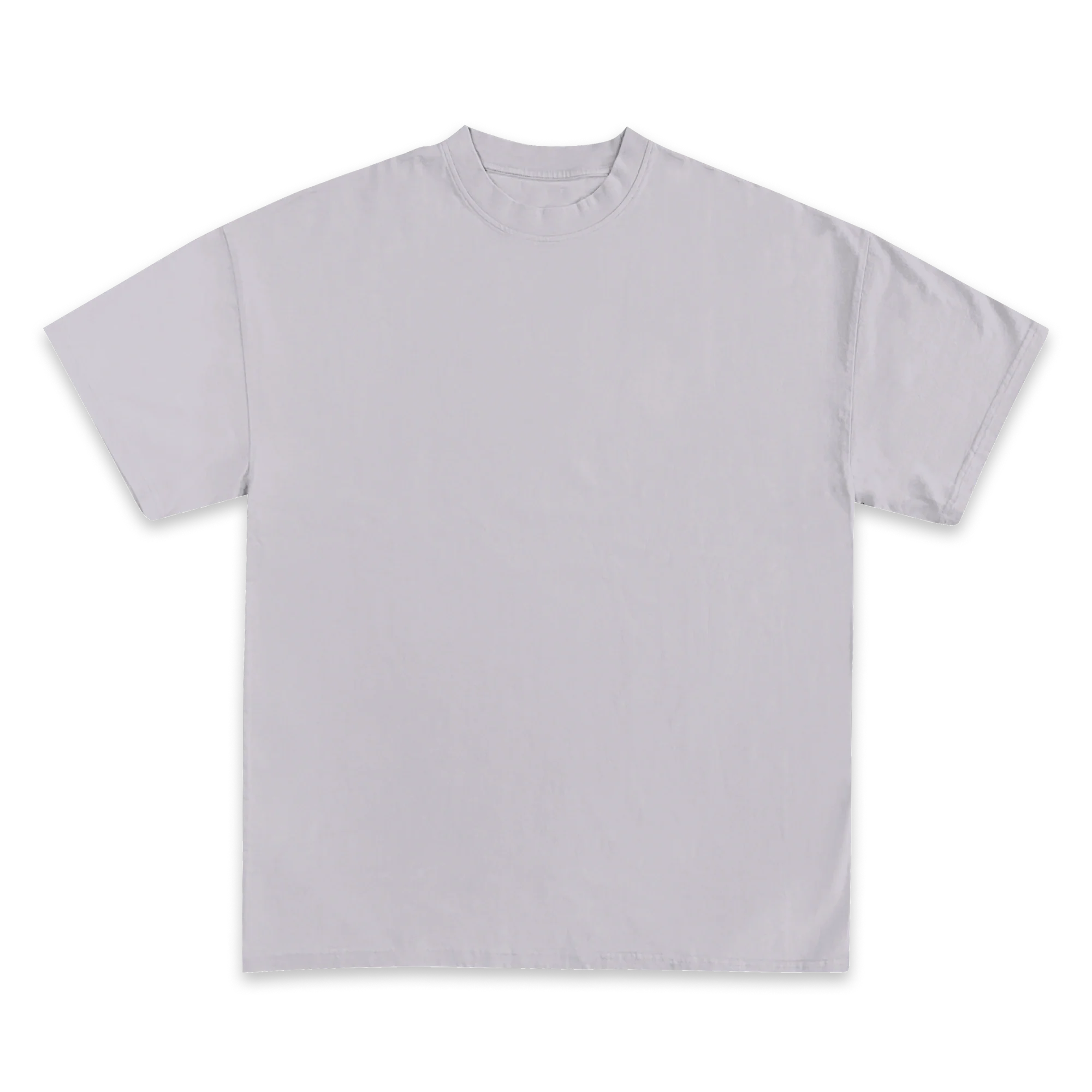 Custom Print Tee — Heather Grey front