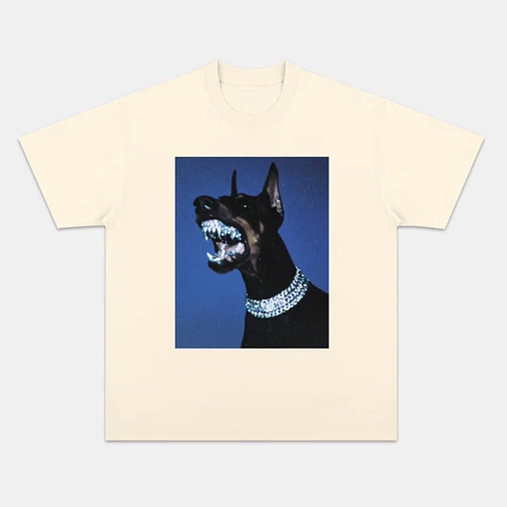 Fierce Diamond Style Doberman Graphic Tee - view 4