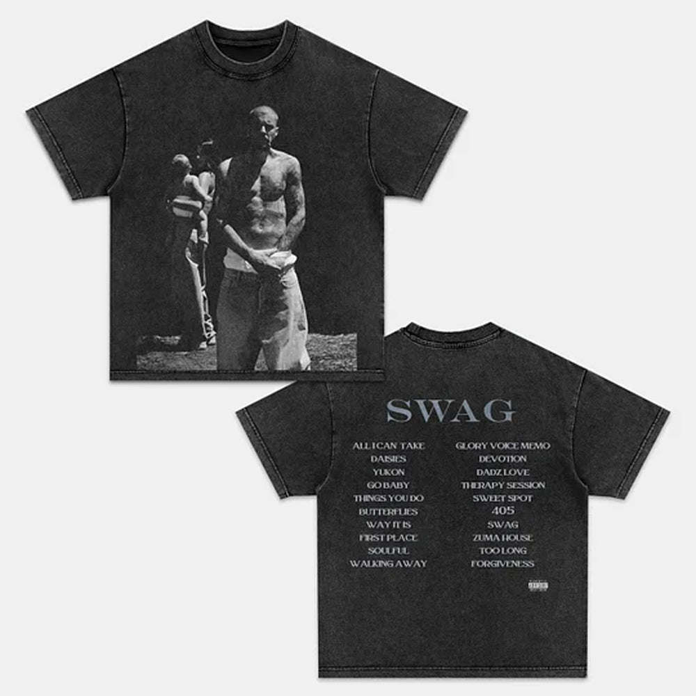 JUSTIN BIEBER & SWAG TEE Back & Front - view 2