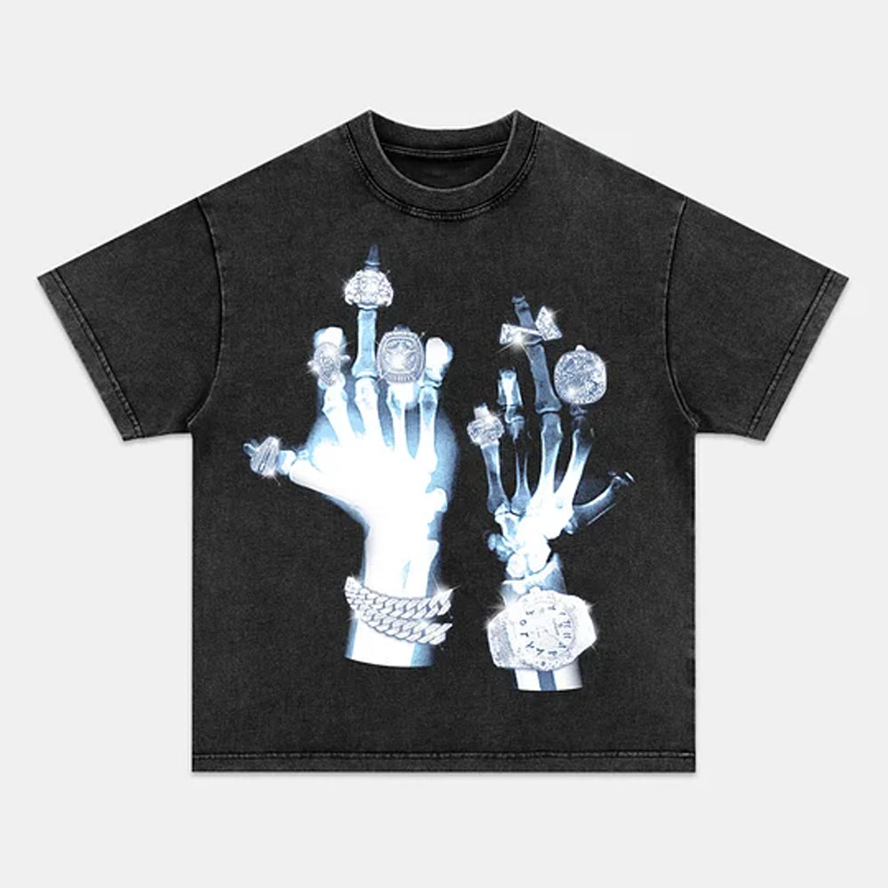 Blue Phantom Diamond Hand Graphic Tee - view 2