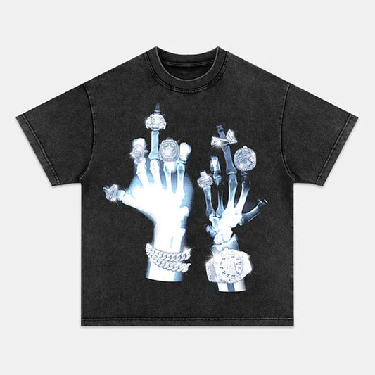 Blue Phantom Diamond Hand Graphic Tee - view 2