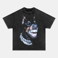 Fierce Retro Street Style Doberman Graphic Tee - view 2