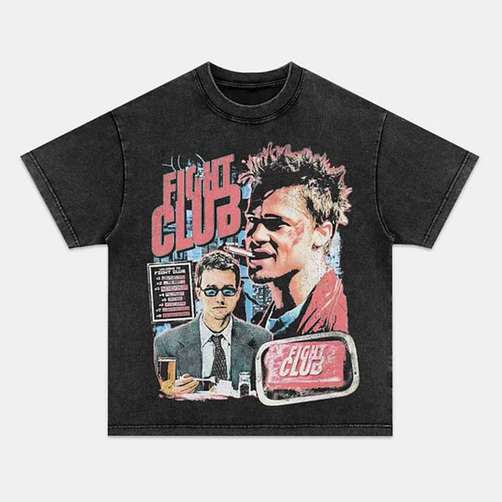 Fight Club 1999 Vintage Graphic Tee Iconic Movie Style - view 2