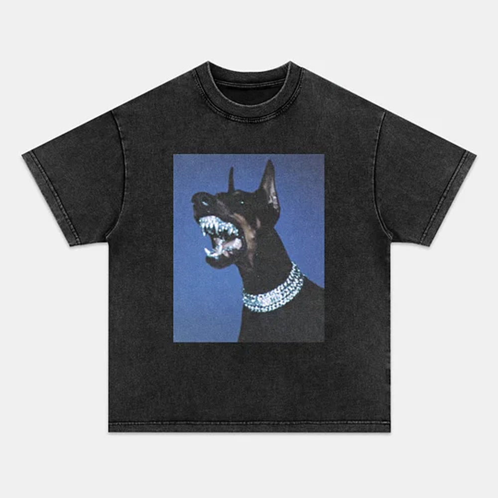 Fierce Diamond Style Doberman Graphic Tee - view 2