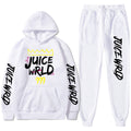 Juice WRLD Hoodies Pullover Joggers Sweatpants Casual Tracksuit Black typography - 6ixmerchandise