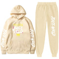 Juice WRLD Hoodies Pullover Joggers Sweatpants Casual Tracksuit Black typography - 6ixmerchandise