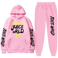 Juice WRLD Hoodies Pullover Joggers Sweatpants Casual Tracksuit Black typography - 6ixmerchandise