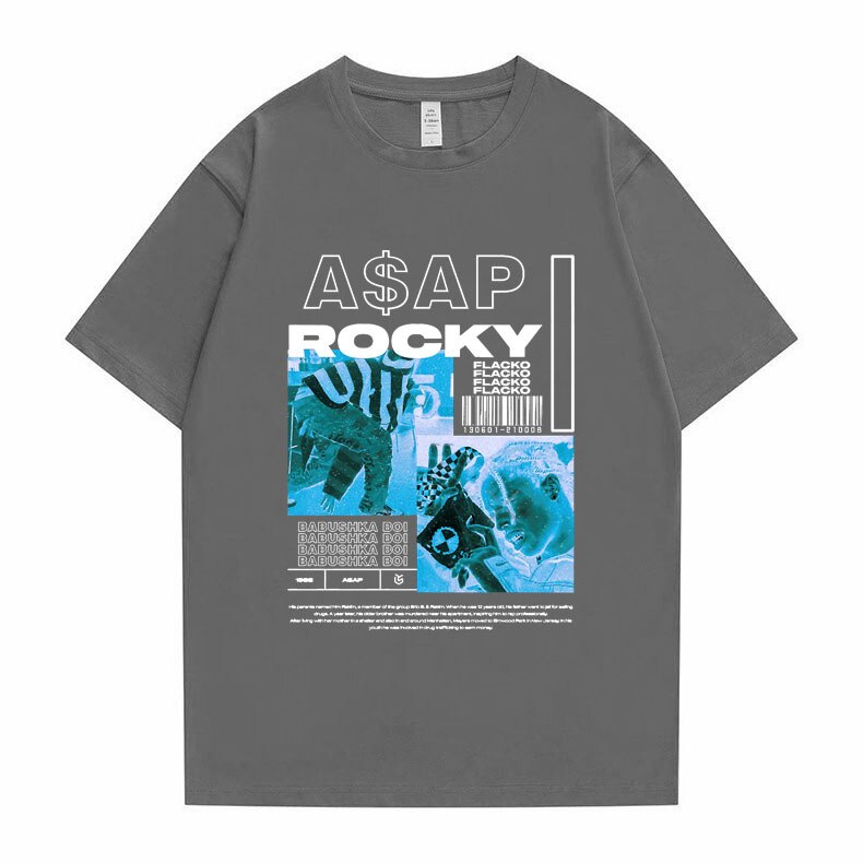 Asap Rocky  T shirt Oversized Streetwear Unisex - view 2